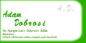 adam dobrosi business card